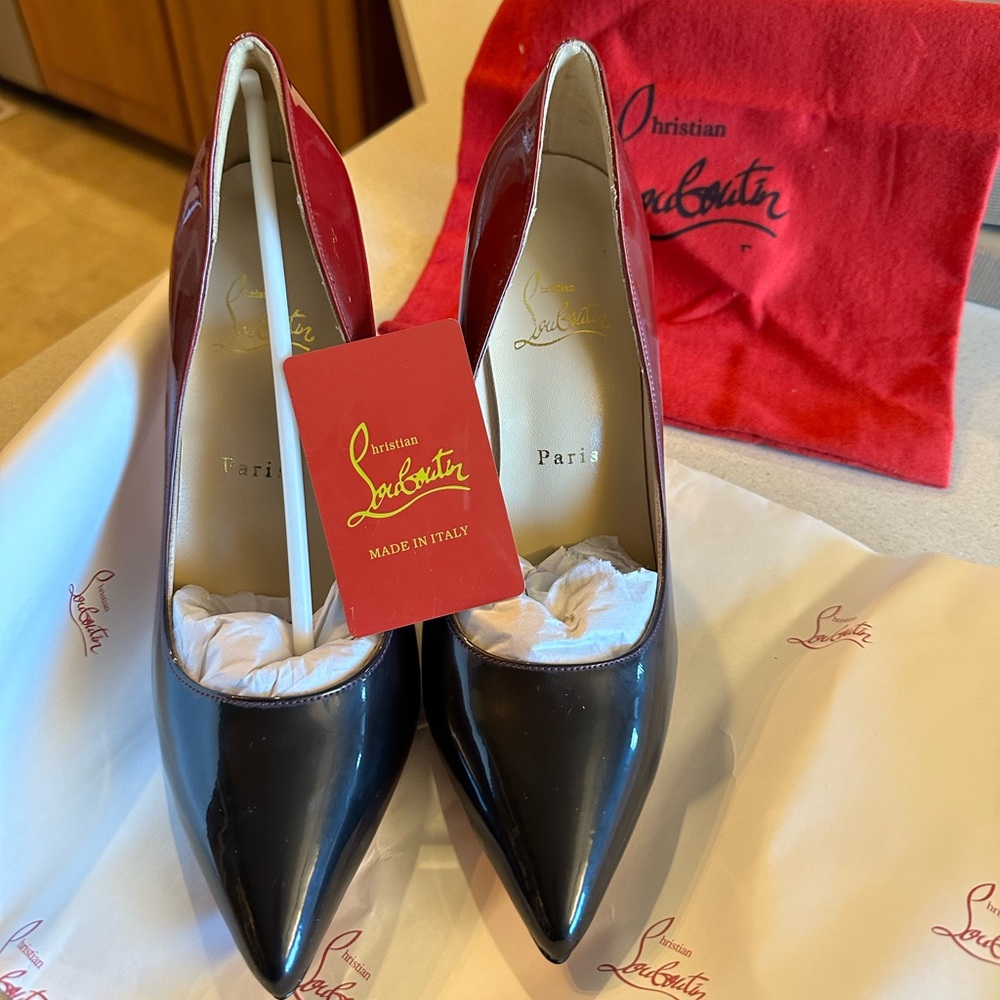 Christian Louboutin ombré red high heels